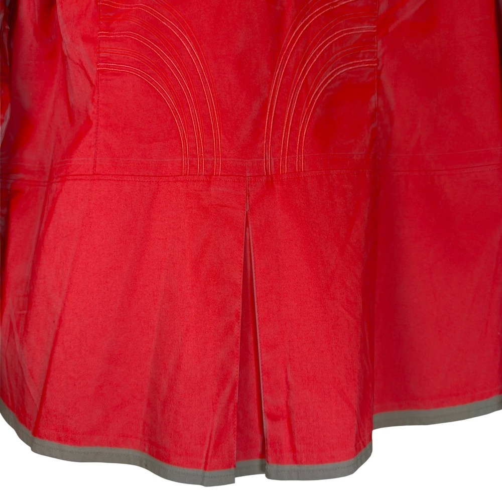 NEW CATO Button Up Statement Top Blouse Plus 18 20 Embroidered Split Back Glam - Picture 7 of 10